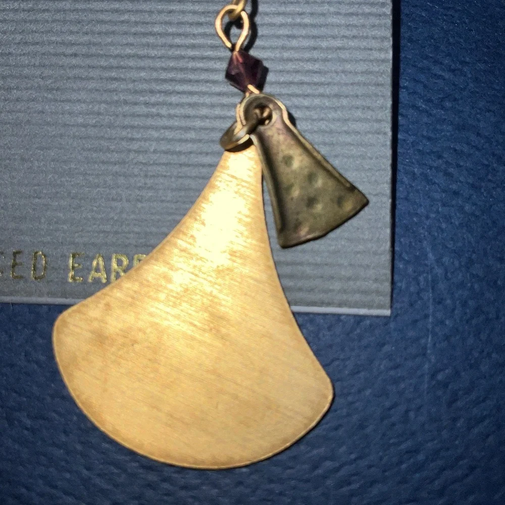 Cathy and Marsha for Catherine Stein Dangle Earrings Art Deco Bohemian Flair - Picture 4 of 9